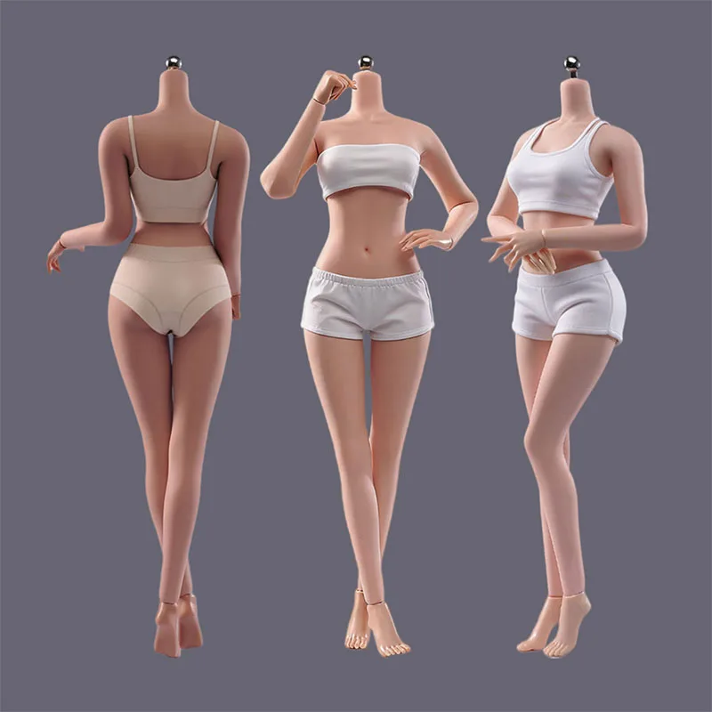 ANT T302 1/6 Scale Female Makeup Seamless Body 12'' Large Bust Steel Skeleton Super Flexible Female Action Figure Doll Model