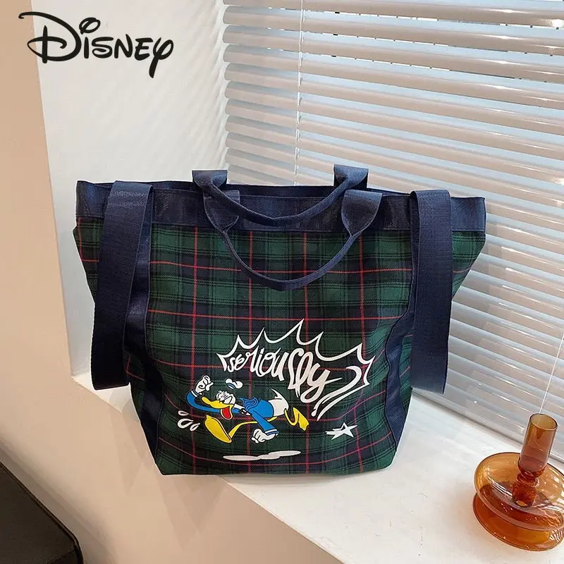 

Disney Donald Duck New Women's Handbag High Quality High Capacity Women's Bag Cartoon Retro Casual Multi Functional Shoulder Bag