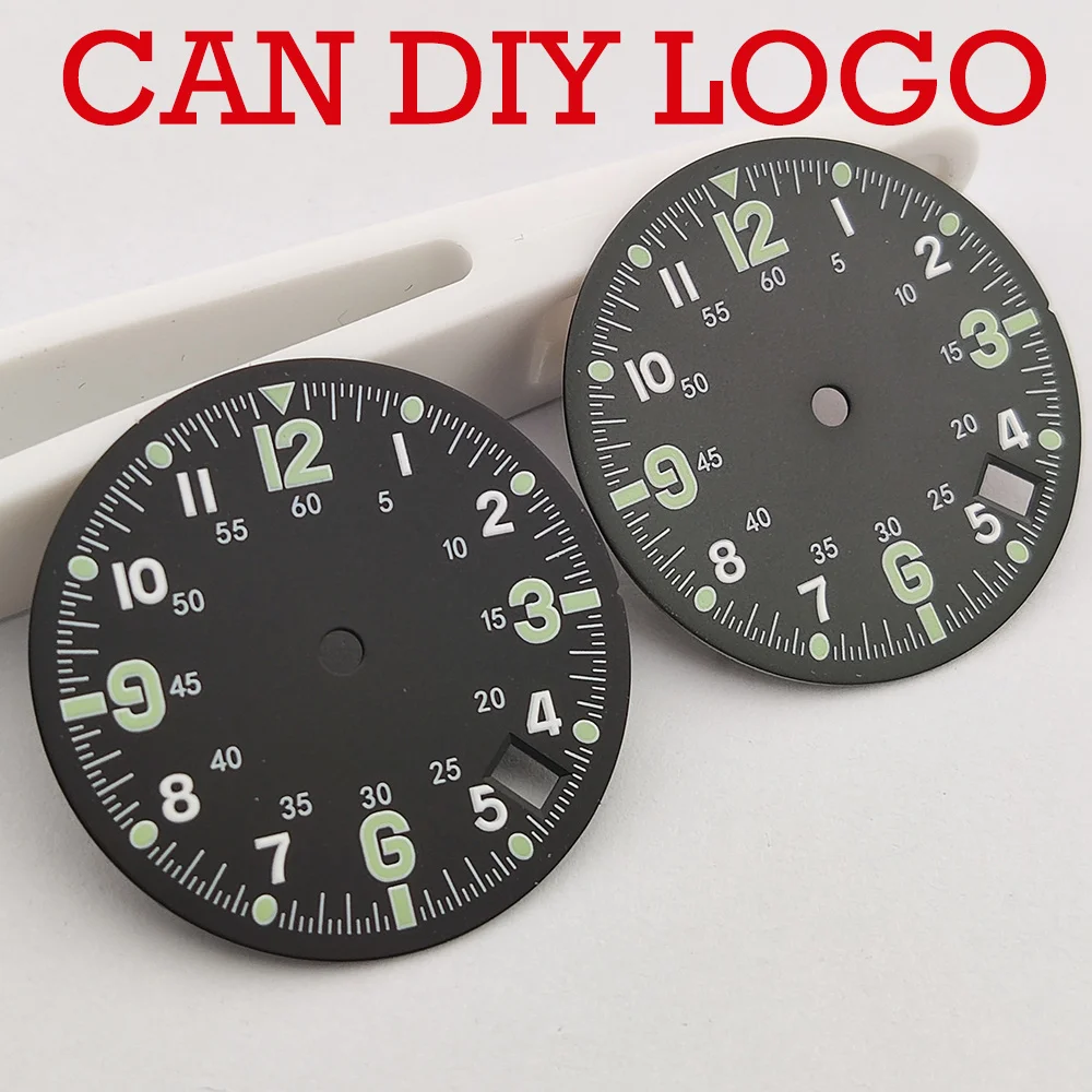 Циферблат NH35, 28,5 мм, новый циферблат часов C3, светящийся в ночное время, высококачественные детали для сборки часов, могут DIY для 3-го часов/положения заводной головки 4,2