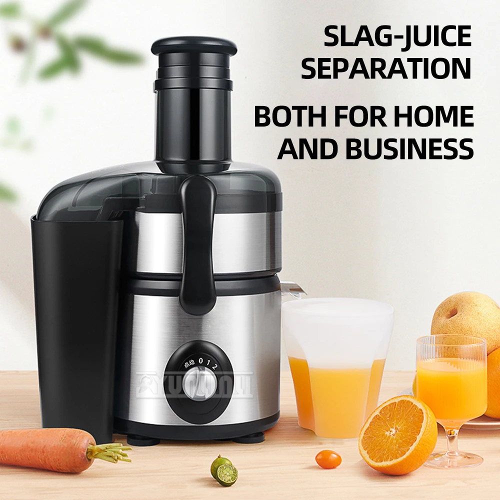 Spremiagrumi elettrico portatile multifunzione Spremiagrumi automatico di grande diametro Macchina per il succo di separazione del succo di scorie in acciaio inossidabile
