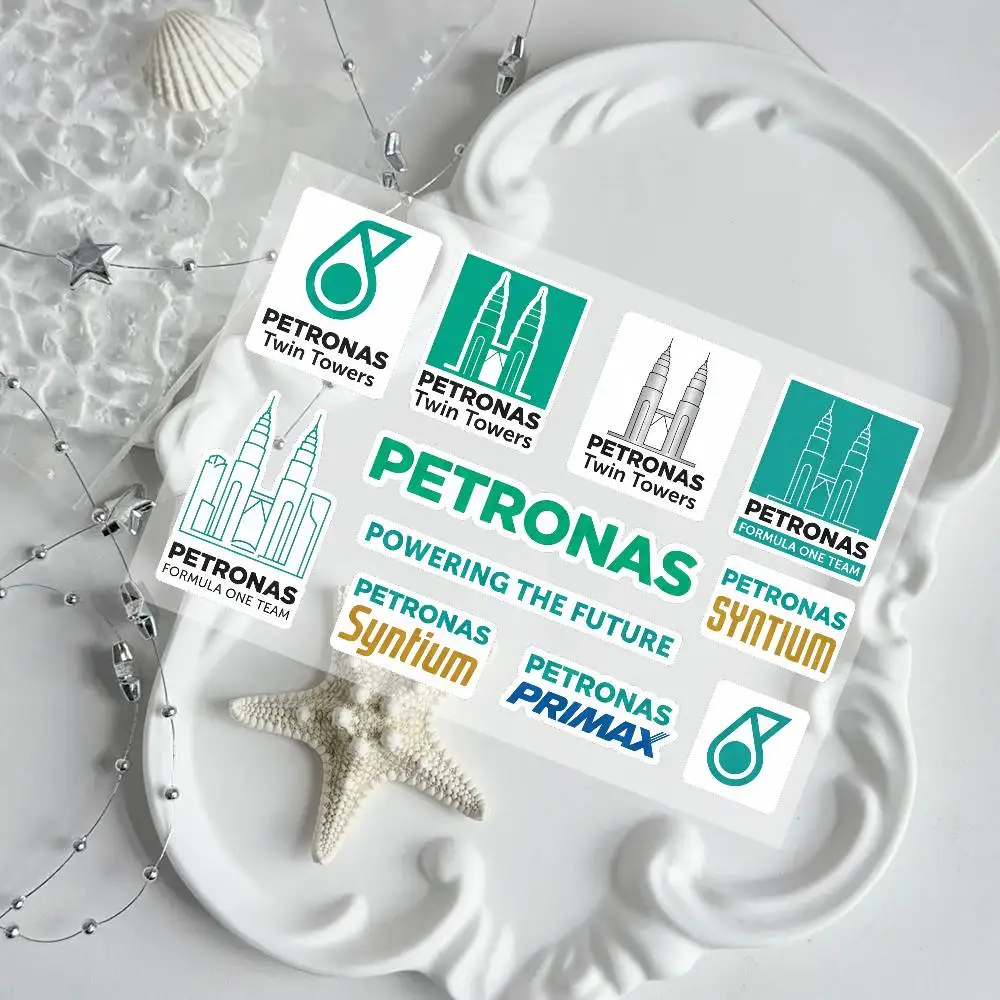 

For PETRONAS Reflective Motorcycle Stickers, 3M Safety Warning At Night In The Dark Scooter Helmets