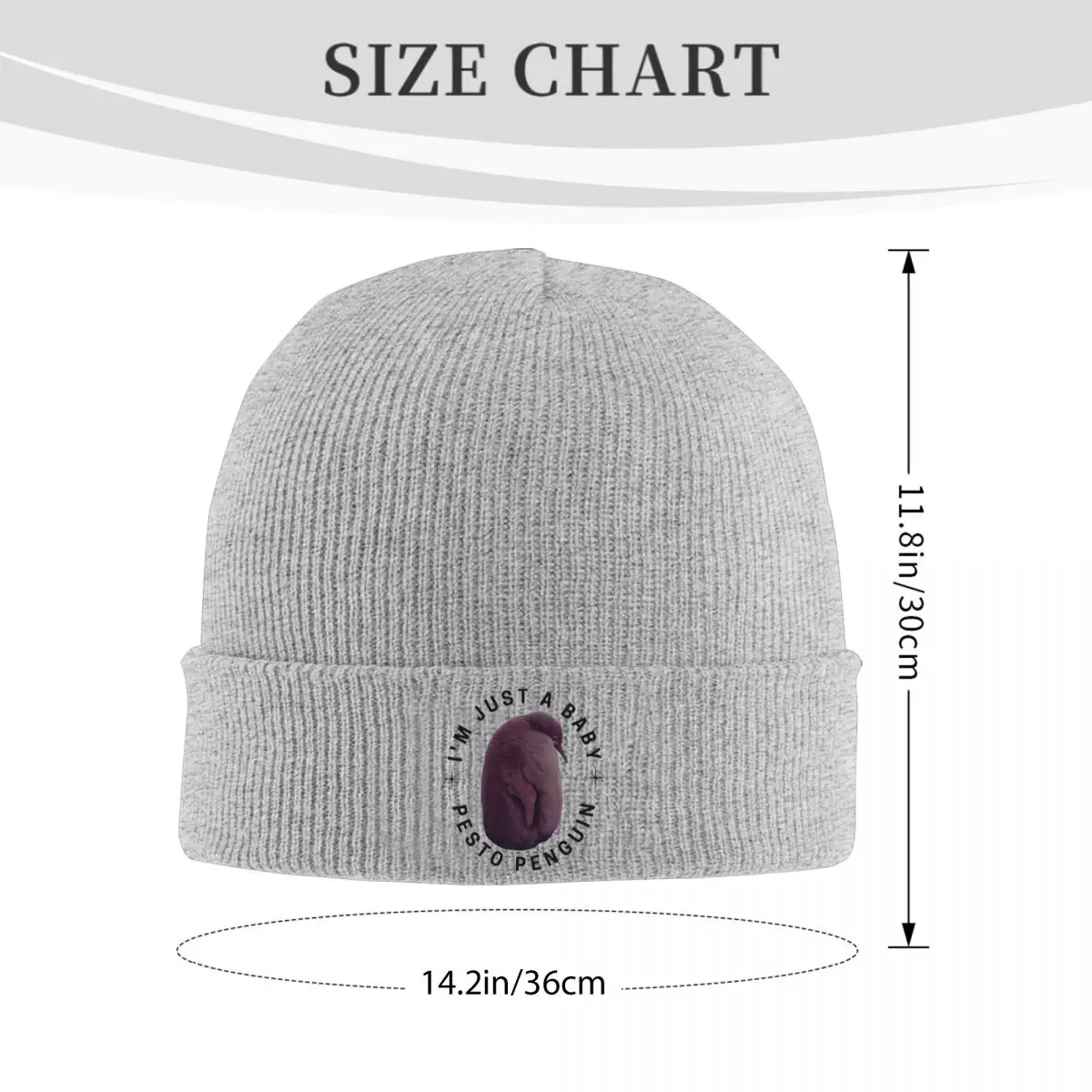 Pesto Penguin Knit Hat Beanie Winter Hats Warm Hip-hop Animal Cap for Men Women