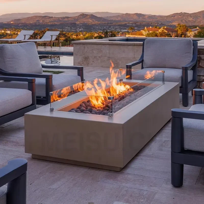 【CHIMU HOME】Freestanding Outdoor Corten Steel Wood Burning Fire Pit Natural Combustion Backyard Leisure Fireplace