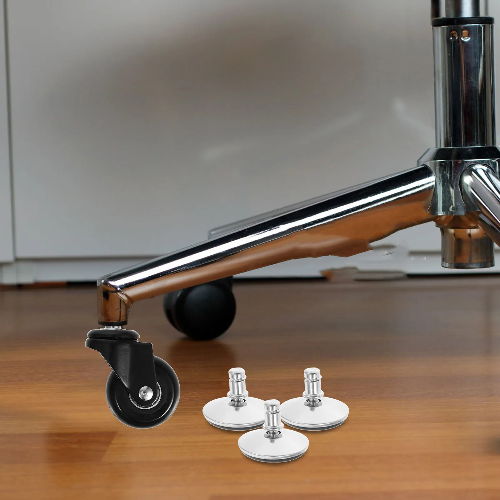 5pcs Kaki Furnitur yang Dapat Disesuaikan, Kaki Penyeimbang Meja Kantor, Alas Putar Tugas Berat, Pelindung Lantai, Penyangga Kursi, Penyeimbang Furnitur