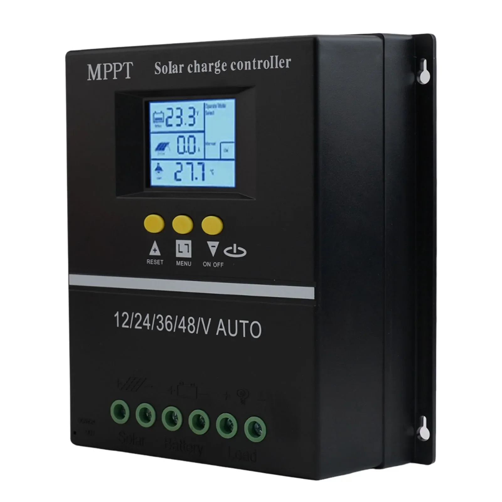 

100A MPPT Solar Charge Controller LCD Display Battery Regulator Thickened Heat Sink Multiple Protection Functions