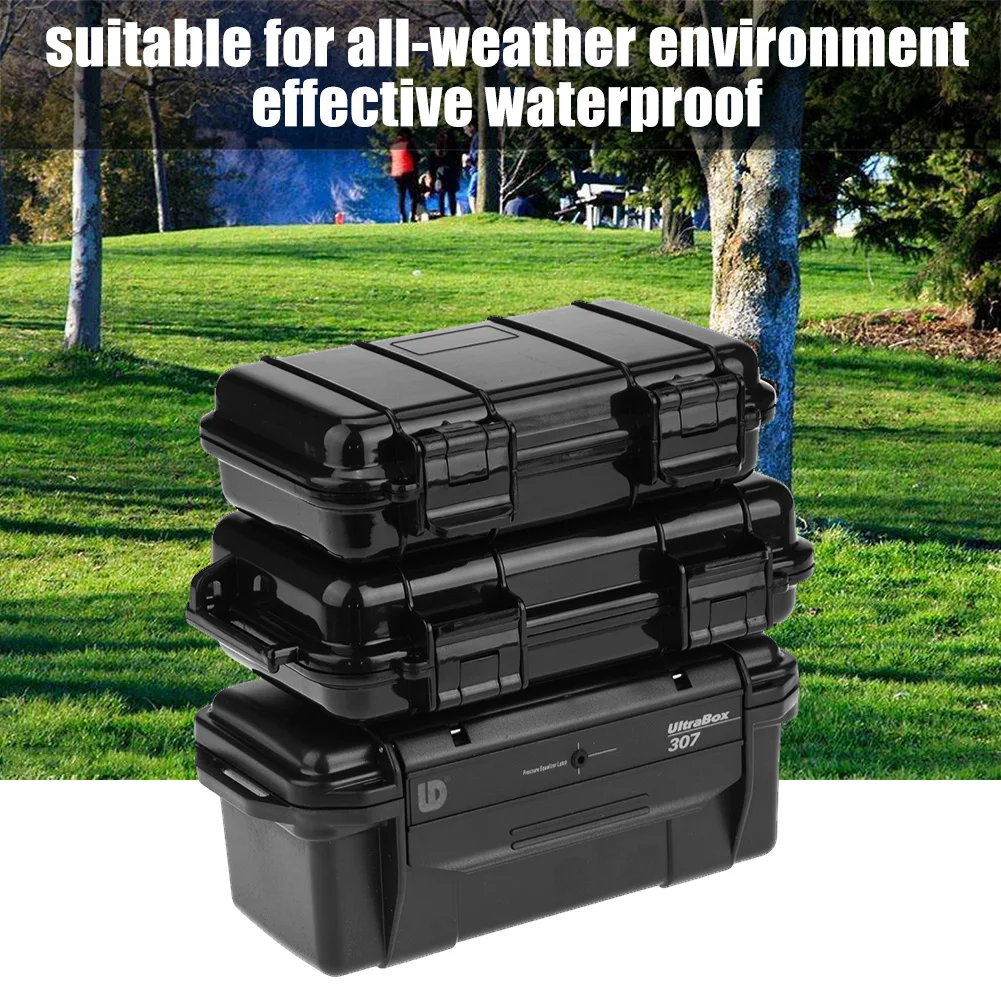 3 Types Outdoor Shockproof and Pressure proof Waterproof Sealed Box Survival Storage Case Outdoor Storage Case Waterproof Case