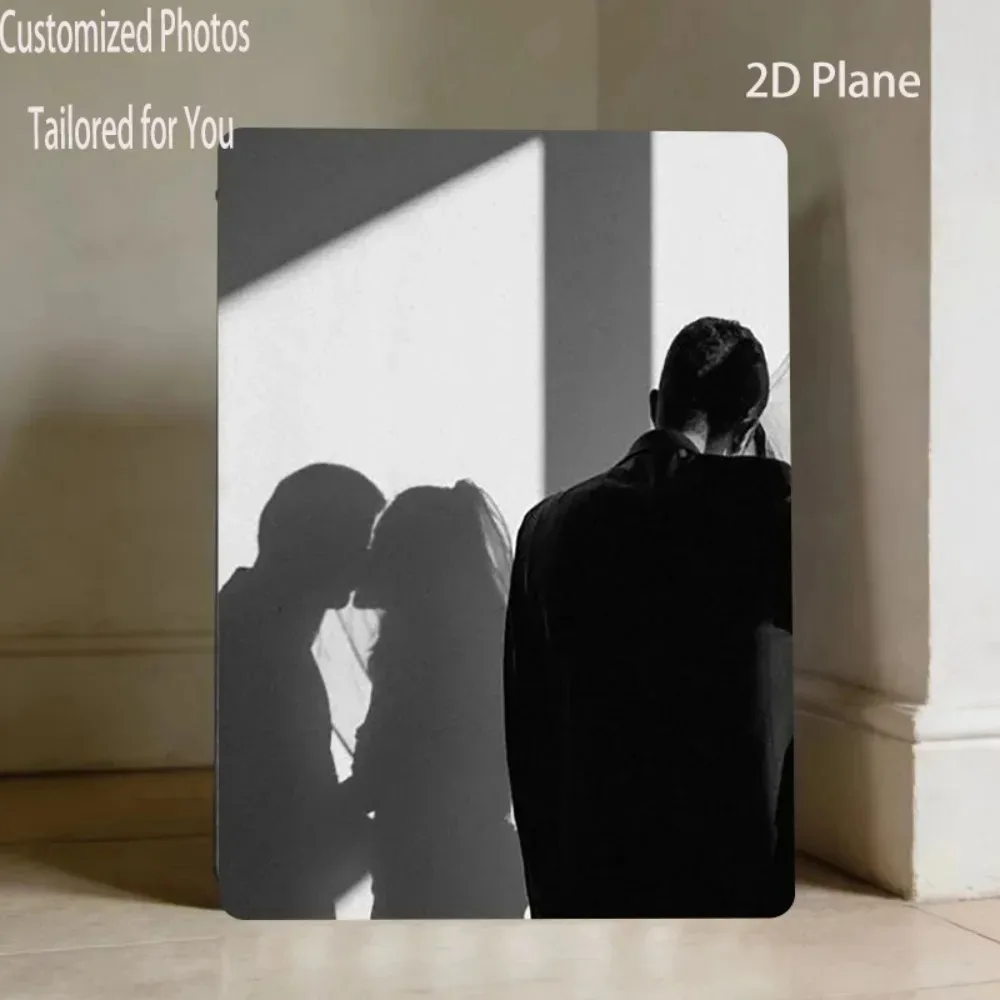 CIFbuy Customizable Personalized Couple Photo Tin Plaque, Custom Print Unique Romantic Wall Art For Lovers Home Bedroom Decor Gi
