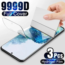 3Pcs Hydrogel Film Voor Redmi Note 9 Pro Max 9S 9T Screen Protector Film Voor Xiaomi Redmi 9 9A 9AT 9C Nfc 10x Note 10 11 Pro Film