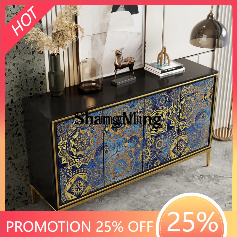 FG good-looking  high-luxury solid wood chest cabinet, dining side cabinet, living room partition decorative locker