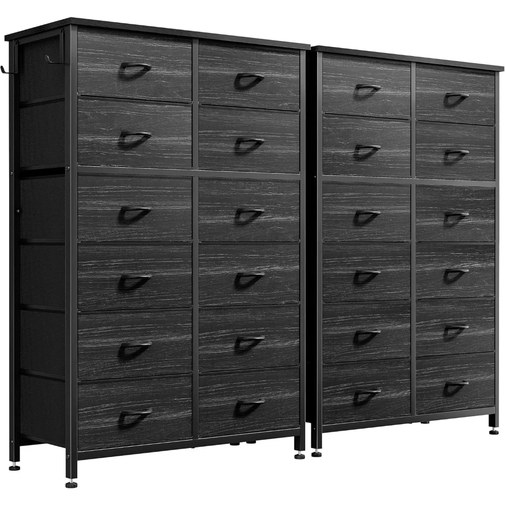 Dresser for Bedroom, Tall Dresser with12 Drawers, Dressers Bedroom Furniture Dressers & Chest of Drawers for Clothes, Closet