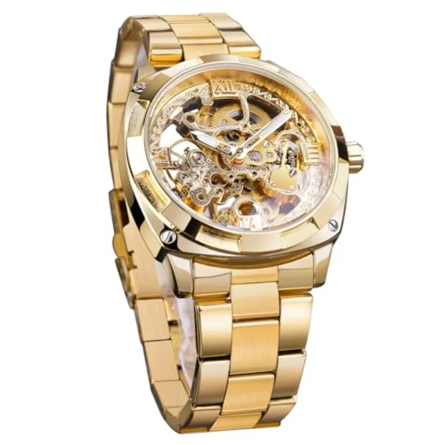 

Automatic Watch Stainless Steel Luminous Men Business Mechanical Wristwatch
