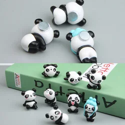 8PCS Cute Panda Fridge Magnets Sticker Toy Refrigerator Decoration Holder Home Decor Children Birthday Gifts