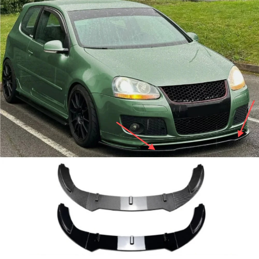 

3PCS For 2003-2008 Volkswagen Golf 5 MK5 GTI Volkswagen Jetta MK5 GLI Front Bumper Lower lip Diverter Spoiler Guard
