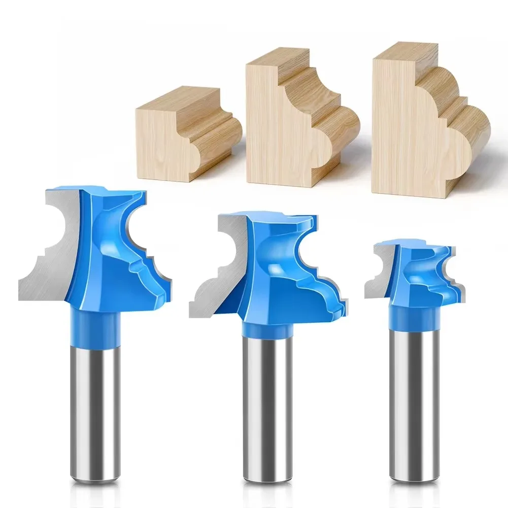 

12mm 1/2in Shank Concave Radius Milling Cutters Convex Column Line Knife Molding Router Bit Tenon Cutter for Woodworking