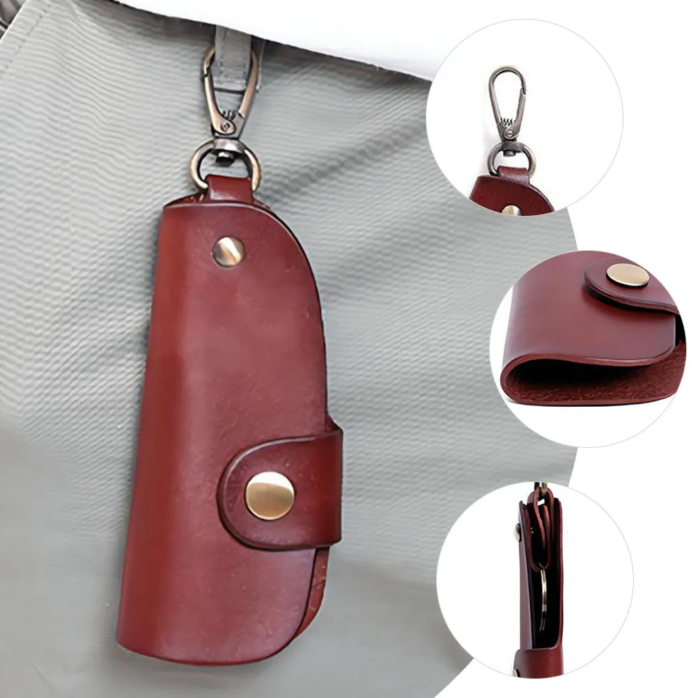 

Key Bag Compact Car Key Storage Pouch Lightweight Portable Organizer Waist Hanging Protective Case