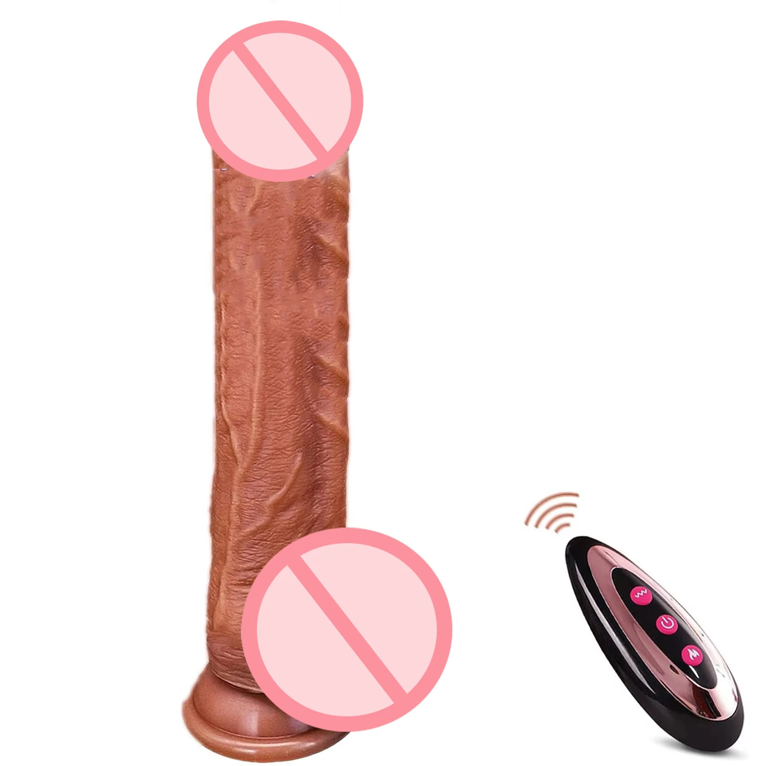 3in1Telescopic Heating Vibrating Personal Massager Dildo for Women Remote Control Silicone Intimate Toy Body-Safe Sex Toy  Adult