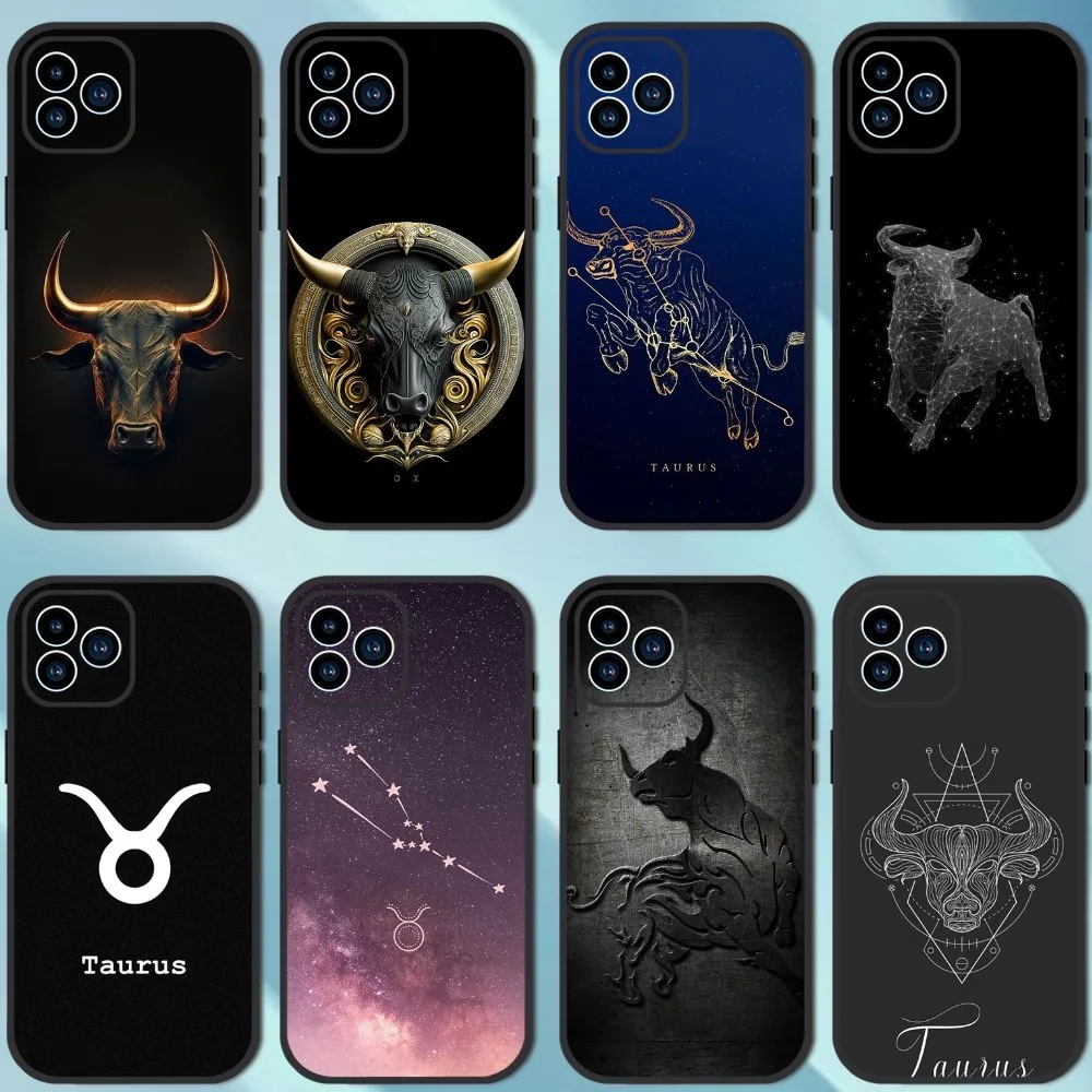 Taurus bull Phone Case For iPhone 13 12 11 14 15 Pro XS Max XR X 8 7 6S 6 Plus Soft Back case