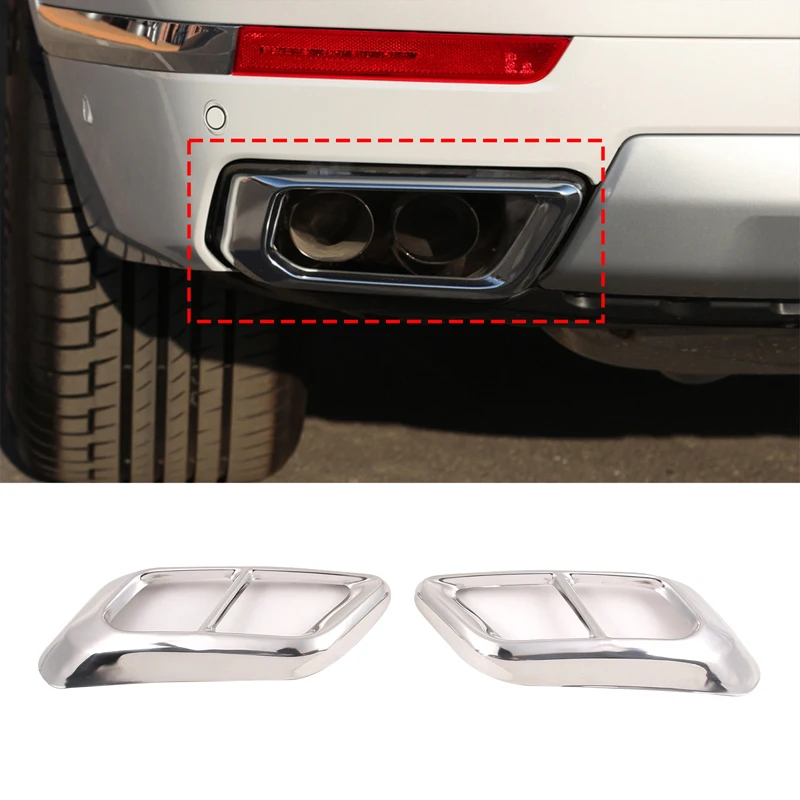 cheya Stainless Steel Car Tail Muffler Exhaust Pipe Output Cover Parts for BMW X5 X7 G05 G07 2019+ Exterior Accessories