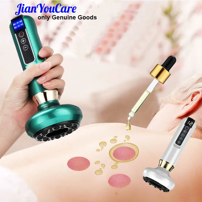 

JYHealth Electric Vacuum Cupping Body Scraping Massager jars professional Heating guasha Suction cups Therapy device health care