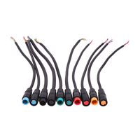 Ebike Accessories Optional Cable Waterproof Connector Display Pin Base Connector 2/3/4/5/6Pin Cable