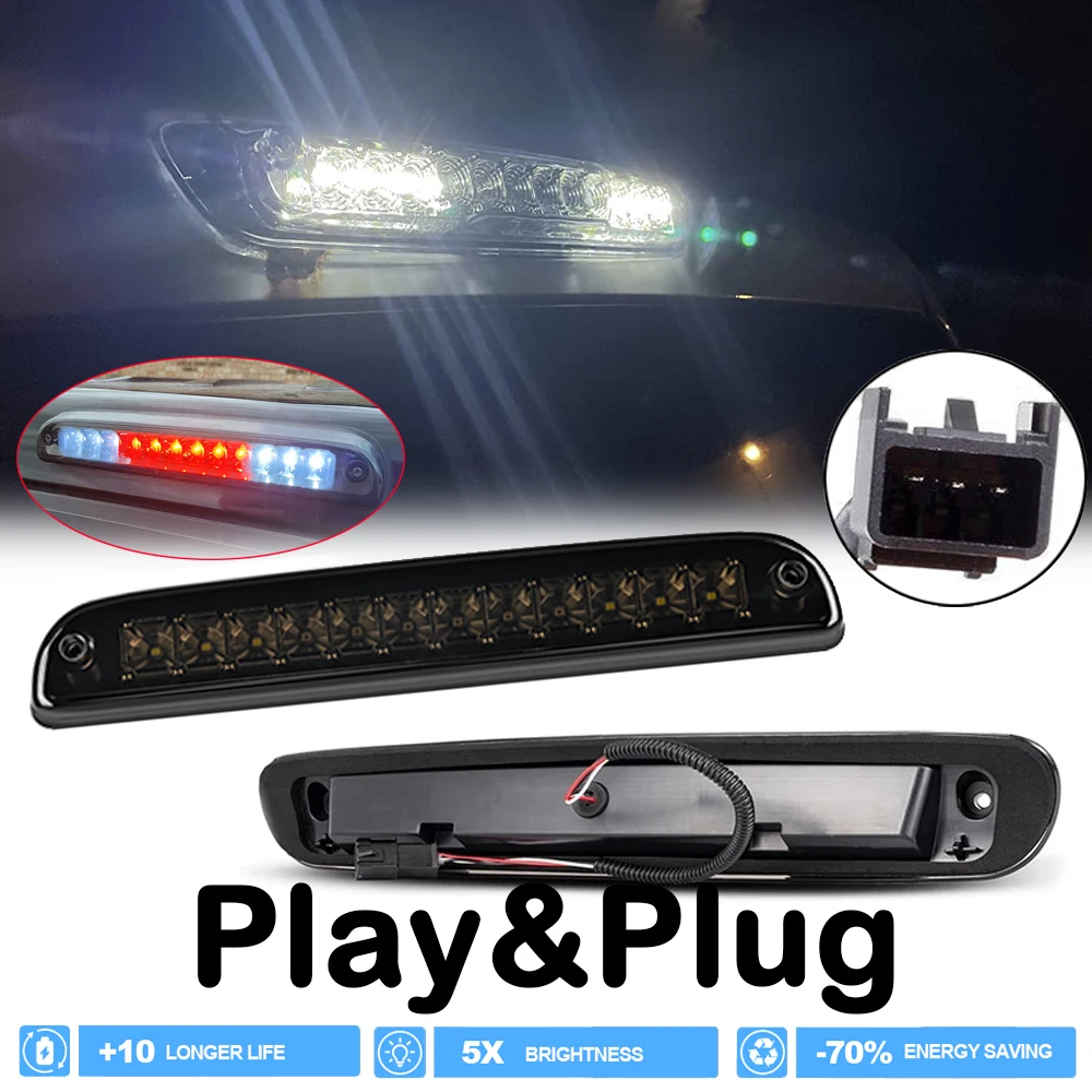 

1 шт. дымчатый светодиодный стоп-сигнал заднего хода с высоким креплением для Hummer H3T Chevrolet Silverado 1500 1500HD 2500 3500 2500HD GMC Sierra