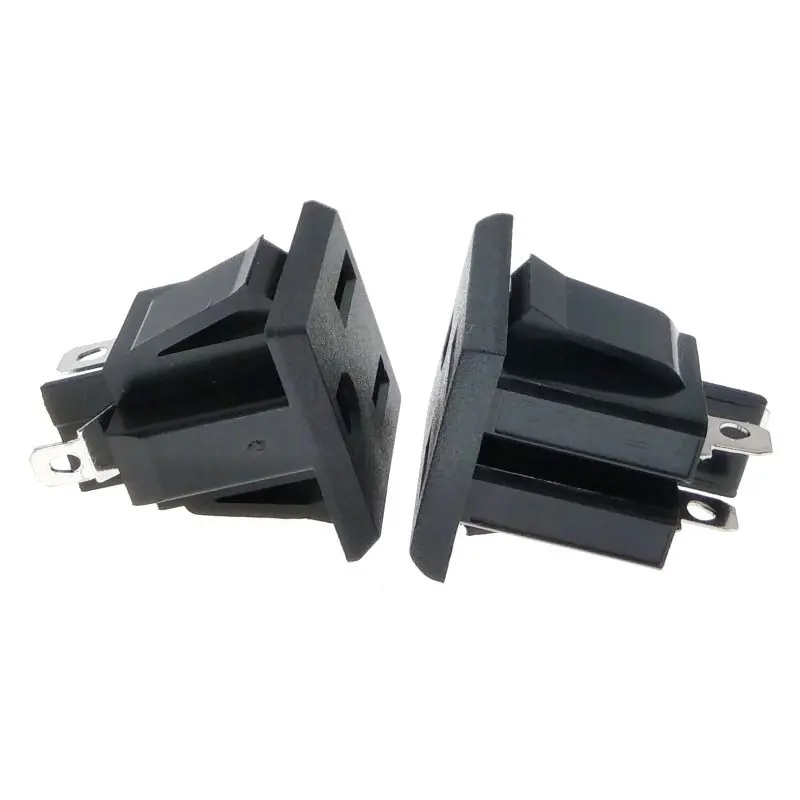 لوحة تثبيت مقبس الطاقة الأمريكية ، 3 سنون ، AC125V 15A ، UL Cert