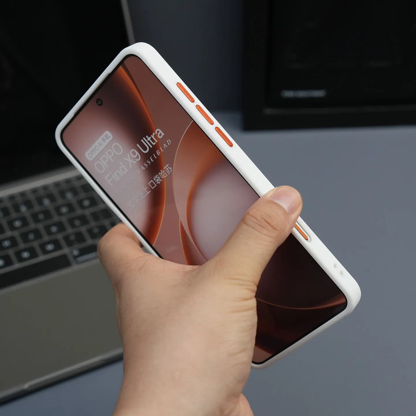 Für OPPO Find X9 Ultra Hülle Panzerung Wärmeableitung Hautfreundliches Leder Magnetisch 360° ° Standhülle für MagSafe kabelloses Laden – Detail 3