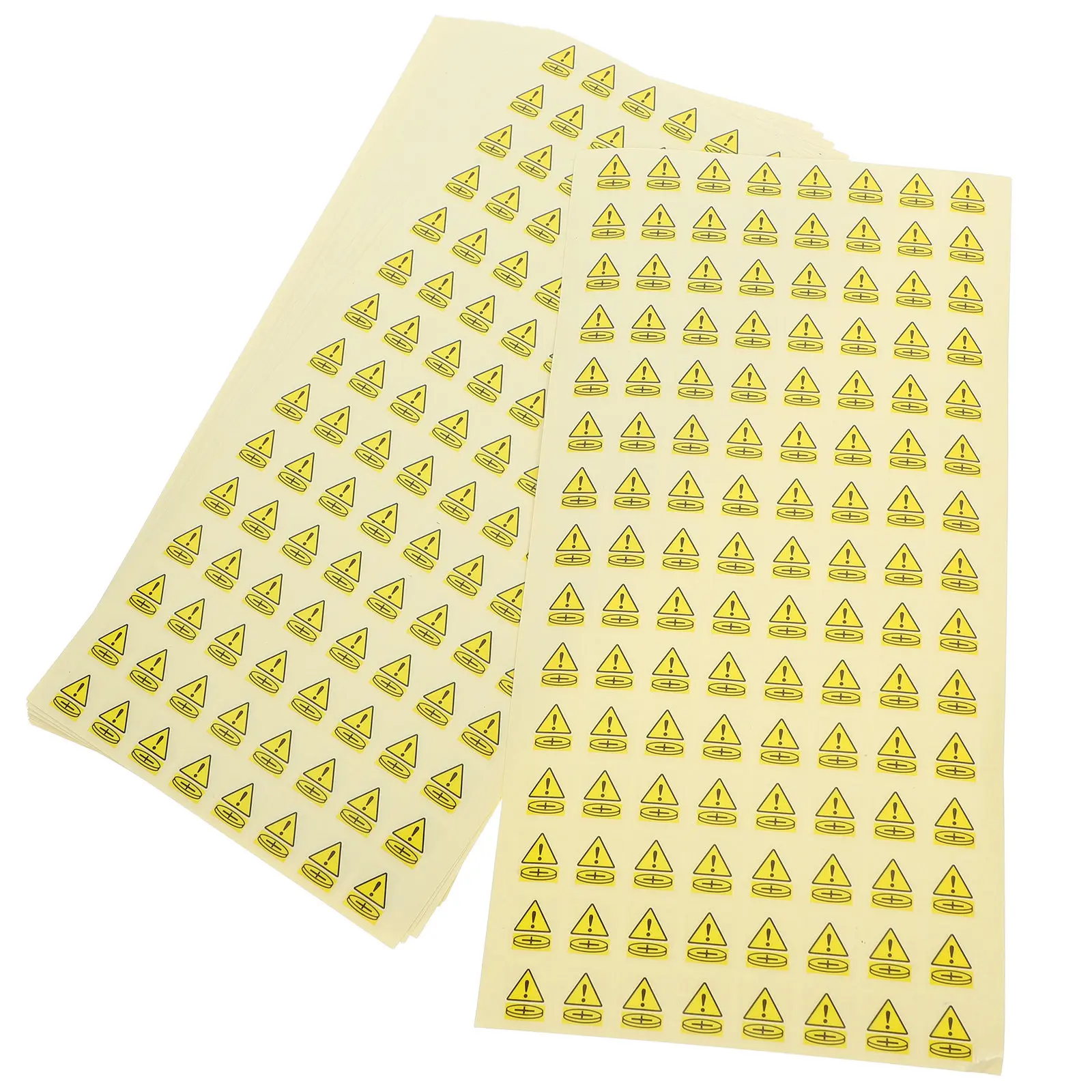 1000Pcs Battery Caution Stickers Button Warning Signs High Visibility Safety Labels for Childproofing Homes Workplaces Battery