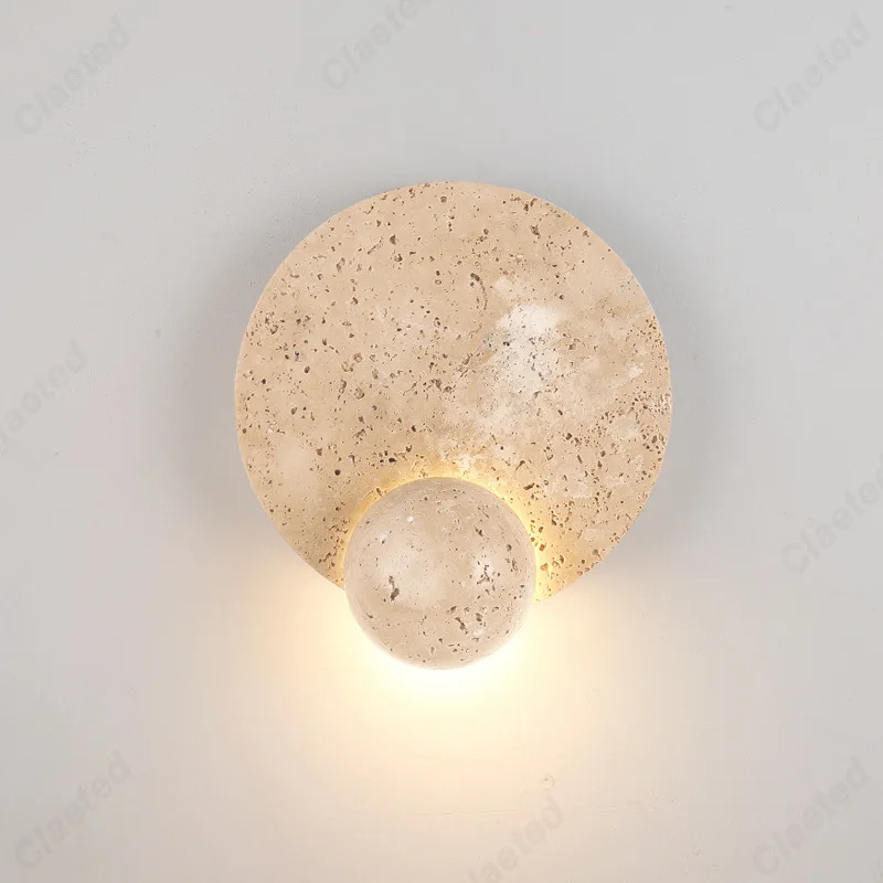 

Европейский светодиодный желтый пещерный камень, крем, настенный светильник для гостиной, кабинета, спальни, прикроватная атмосфера, декоративное освещение, лампы