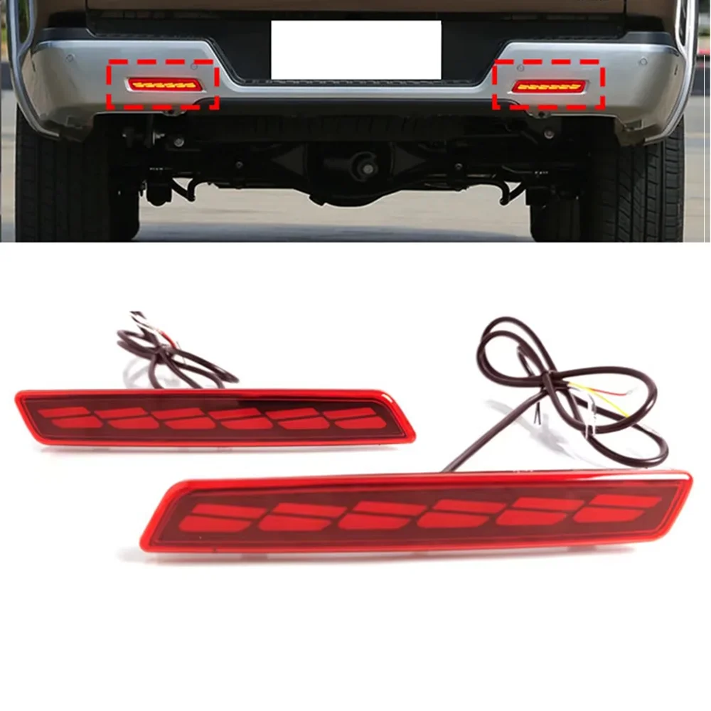

For GWM Great Wall Poer 2019-2025 Rear Bumper Reflector Lights Customized LED Position Aftermarket Styling Safety Illuminated