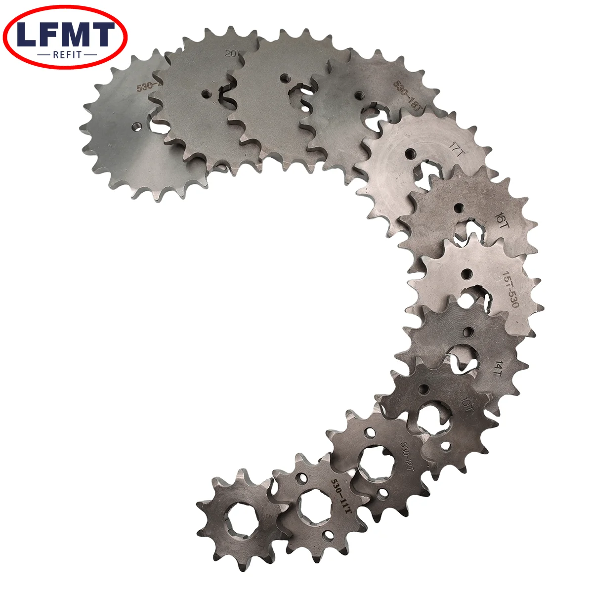 Motorcycle Front Engine 530#Sprocket 10 11 12 13 14 15 16 17 18 19 20 21T 20mm Drive Gear For Motorbike Dirt Bike ATV Quad MOTO