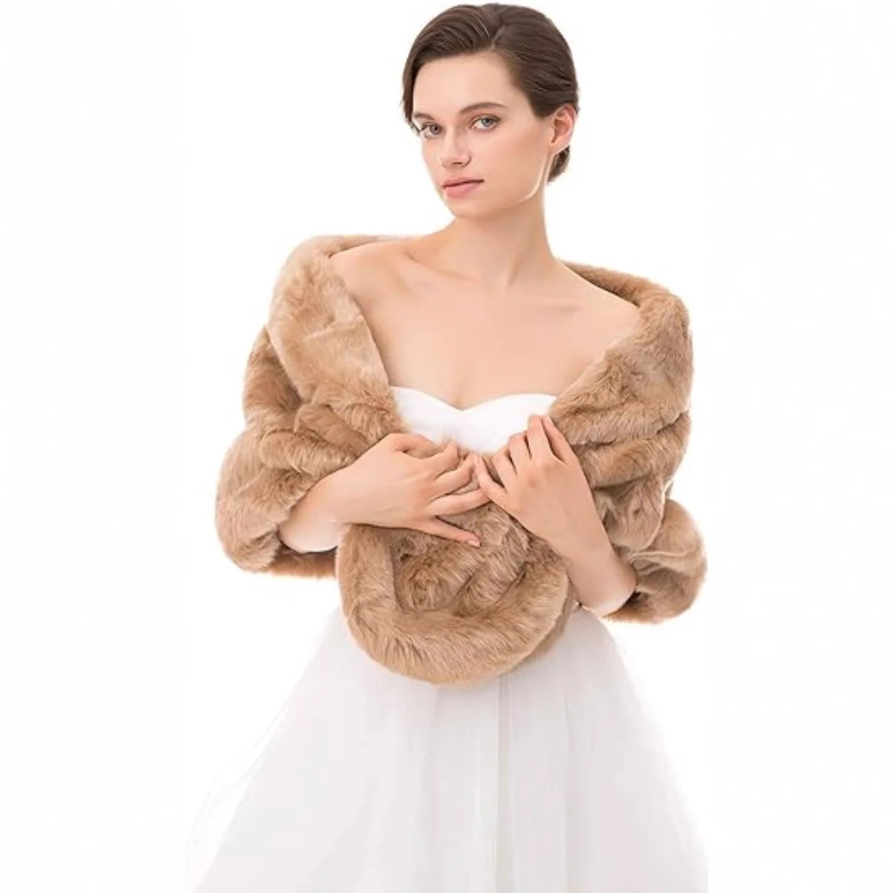 Artificial Fur Shawl Imitation Rex Rabbit Fur Cape Women's Jacket