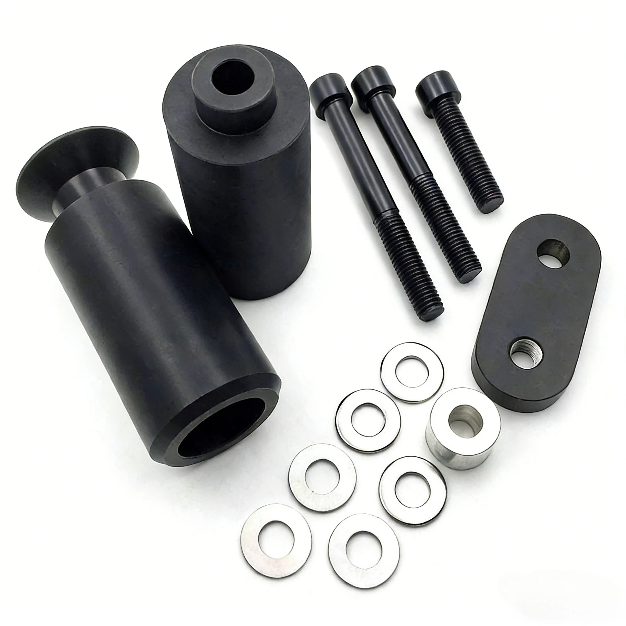 Motorcycle Accessories Black No Cut Frame Sliders Crash Falling Protection For Yamaha YZFR6 YZF-R6 YZF600 2006-2007