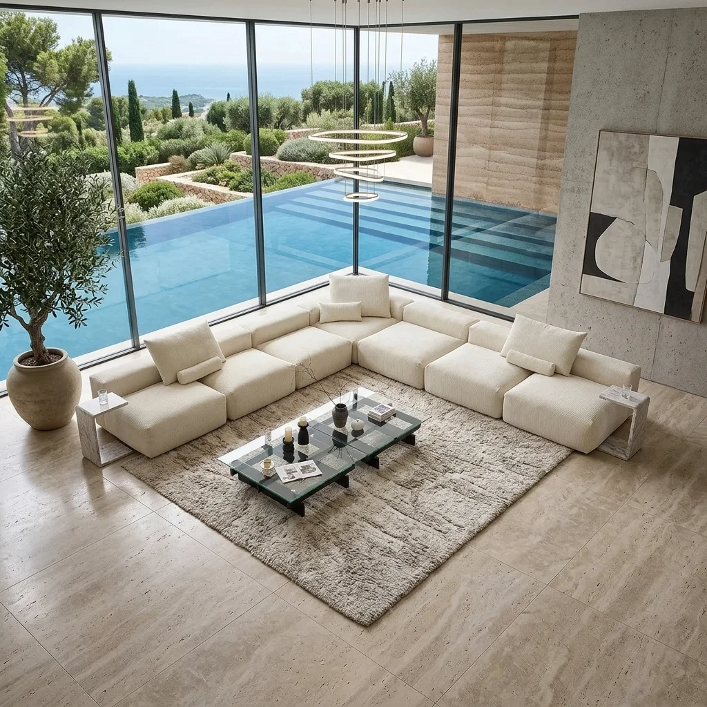Aesthetic Healing Sofa Set Furniture Living Room  Sectional Sofa Lightweight Portable Modular Couch