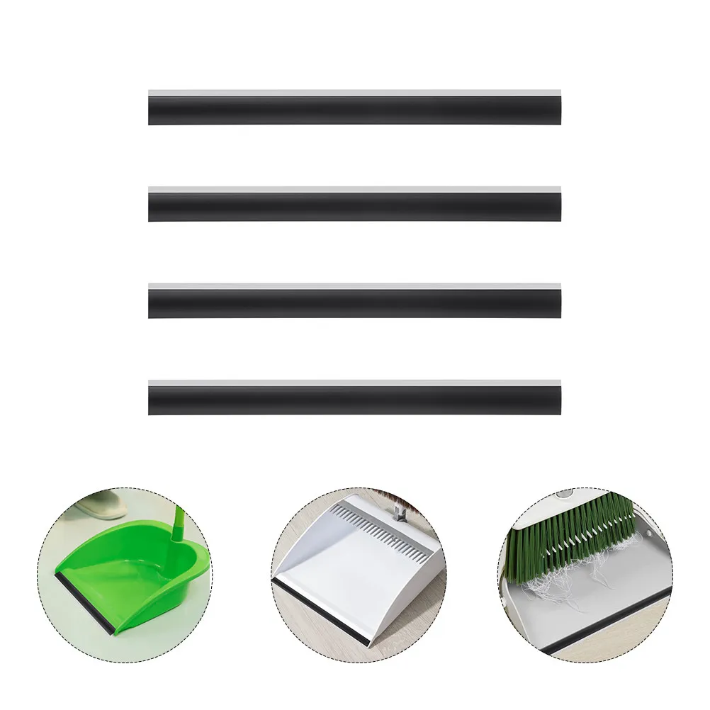 8Pcs Dustpan Replacement Rubber Edge Strip 26Cm Soft Resilient Lip for Tight Seal Efficient Debris Collection Universal Fit