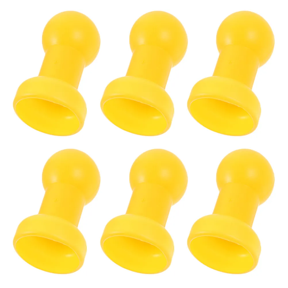 6Pcs Trampoline Pole Caps Plastic End Protectors Stable Fit Universal Replacement Trampoline Parts Accessory Pack