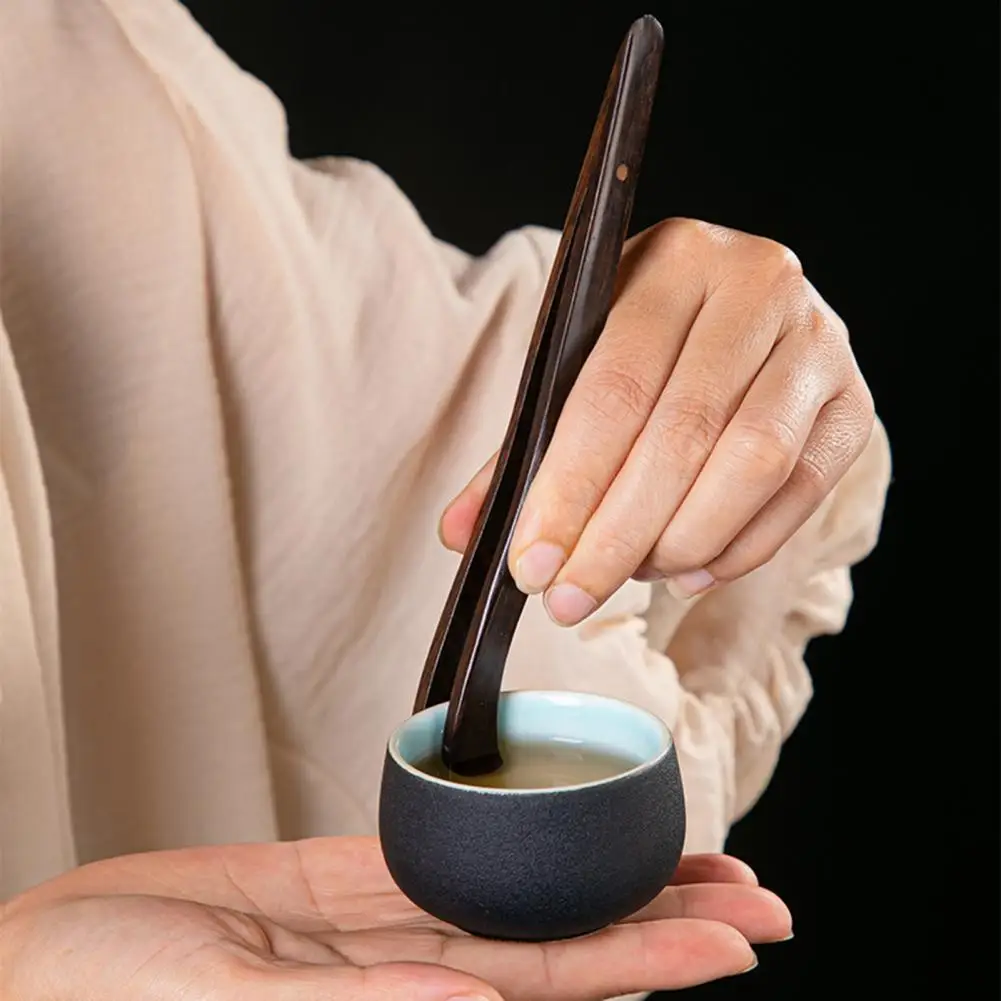 Classic Tea Utensils Set Washable Rust-proof with Cup Fork Wood Tea Tools Long-lasting