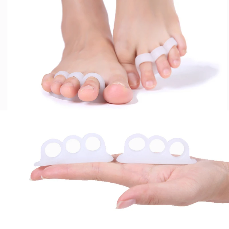 Toe Separator Wear-resistant and Breathable Silicone Toe Splitter Ankle and Thumb Eversion Corrector