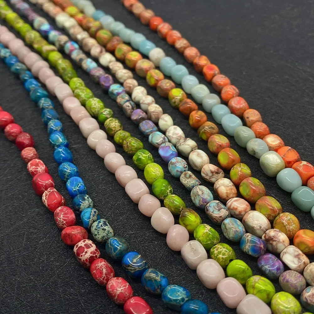 Natural Emperor Stone Loose Beads Irregular Colorful Crushed Stone Good Luck Jewelry DIY Making Bracelet Necklace Accessories