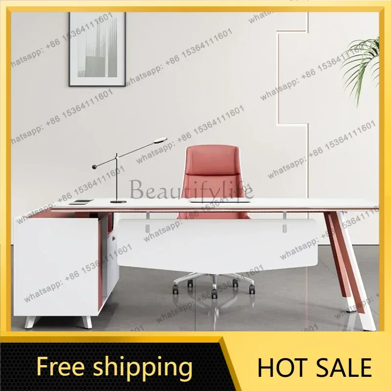 LJY Computer Office Desk Organizer Office Reception Study Table Standing Tables Multifunction Executive Ufficio Trendy Furniture