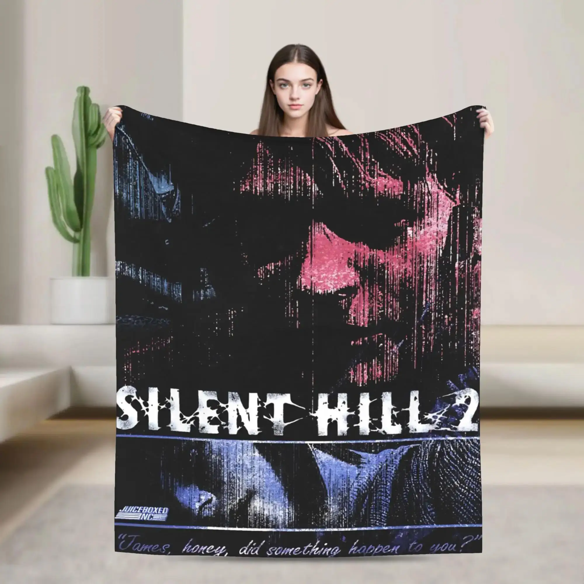 

Фланелевое одеяло Silent Hill Game, мягкое покрывало для кровати, дивана, кресла, путешествий, модный чехол для дивана-кровати