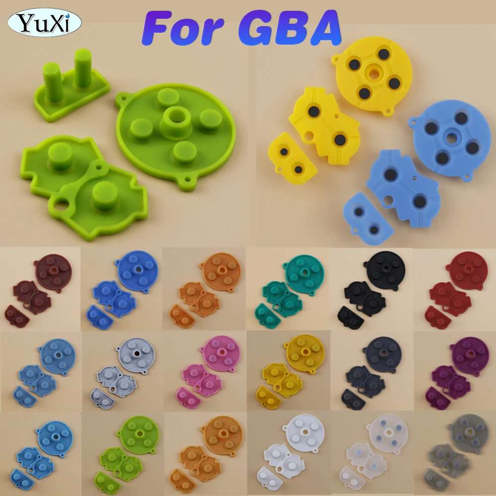 1Set Rubber Conductive Button A B D-Pad For Gameboy Advance GBA Silicone Start Select Keypad Repair Parts