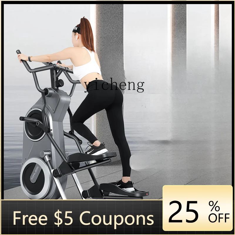

ZZTQH elliptical machine mountaineering machine walking household small mini fitness equipment stepper elliptical machine