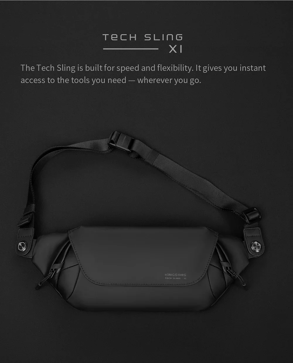 Sling Schoudertas Voor Nintendo Switch, Waterbestendige Edc Tech Tas Voor Heren En Dames Multifunctionele Sling Rugzak Voor Schakelaar