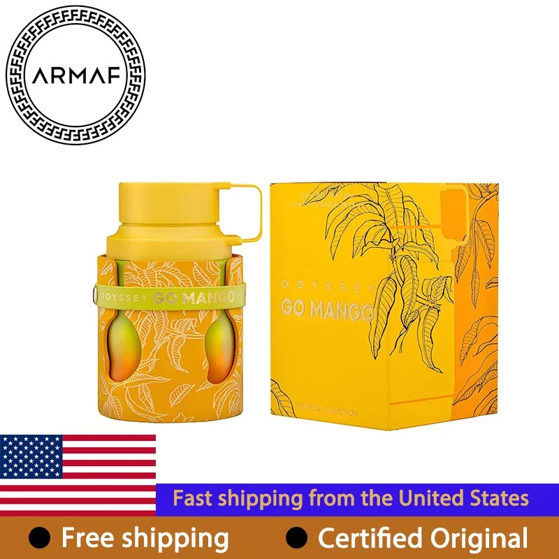 

Armaf Odyssey Go Mango Eau de Parfum Spray 100 ML Original Arab Perfumes Lasting Floral Oriental Pheromone Perfume 3.4 Oz Makeup