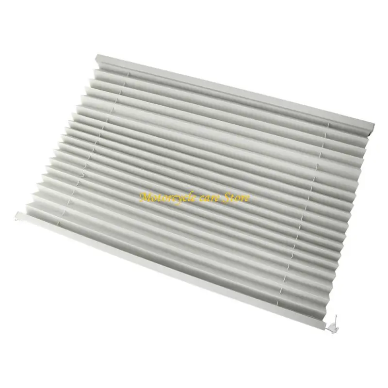 U75F Motorhome Window Cover with Pleated PVC for Interior Living Space Privacy Use