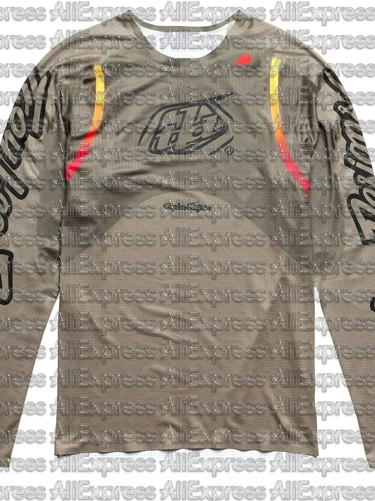 AliExpress NONE Hot Selling Mountain Bike Downhill Riding Suit Men's Large Breathable Fast Drying Extreme Off-road Sports Long Sleeved T-shirt