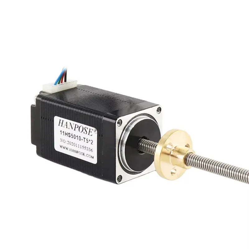 Stepper Motor Nema 11 0.17N. M 11HS5010-T5*2 Trapezoidal Thread Linear Motor 100mm for 3D Printing Screw Stepper Motor