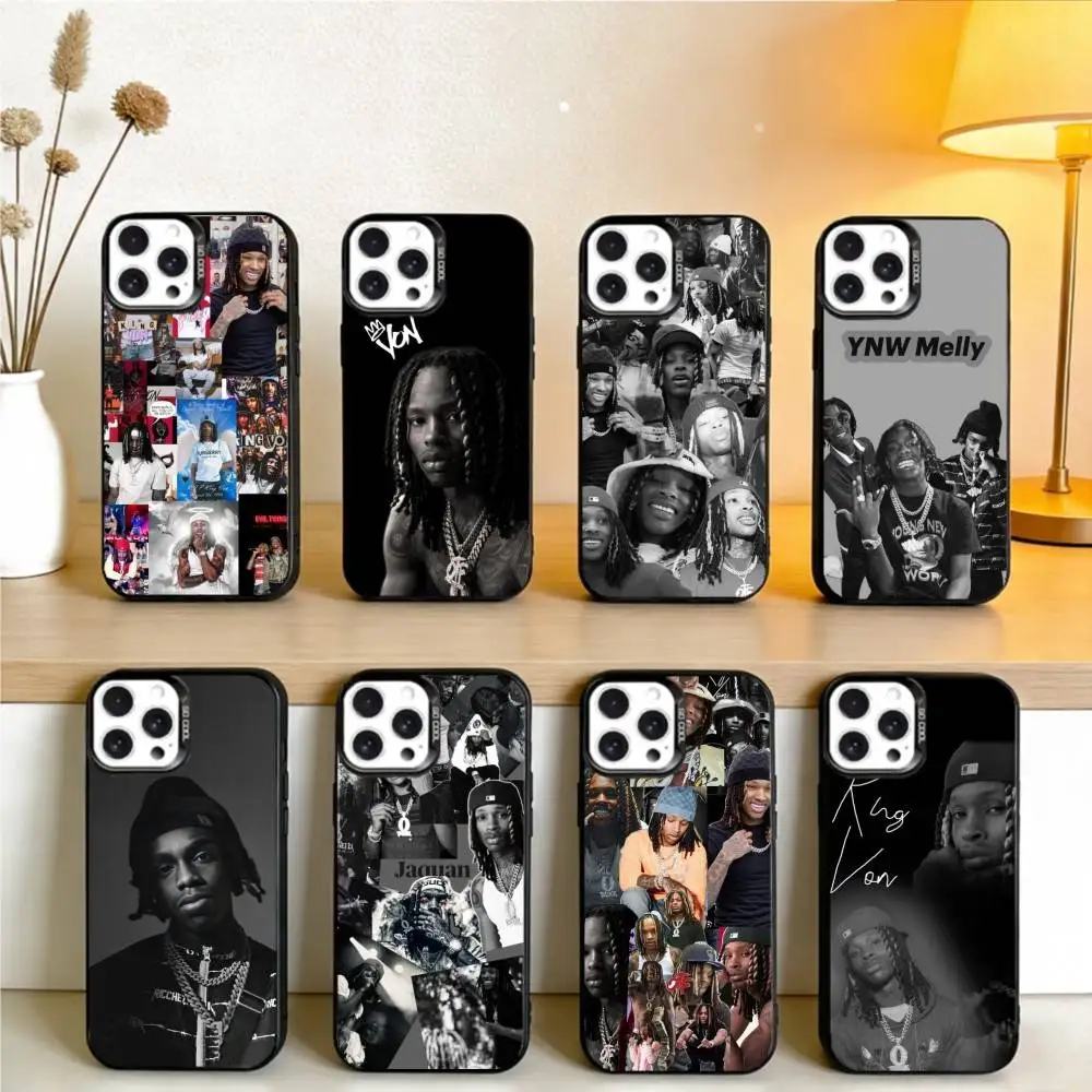 

Raper K-King Von Phone Case For iPhone 16,15,14,13,12,17,Pro,MAX Black Matte Shockproof Cover