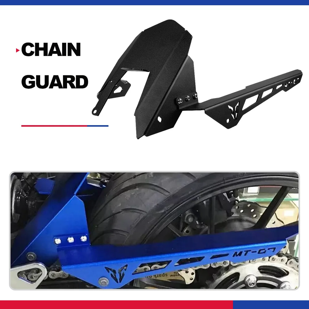 

Motorcycle Accessories Rear Wheel Drive Chain Guard Cover Protection For Yamaha MT-07 FZ-07 2013-2023 XSR700 Tracer700 Tracer 7